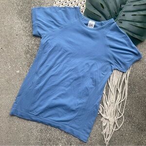 Athleta Girl Blue Short Sleeve Athletic Top Size XL / 14